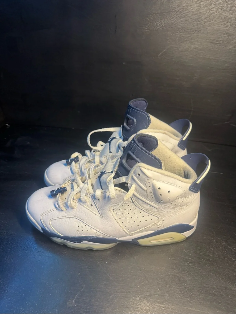 White and Navy jordan 5 Basketball Sneakers High-Top Athletic Shoes